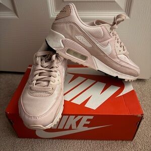 Nike Women’s Air Max 90 Sneakers - Light Pink/White